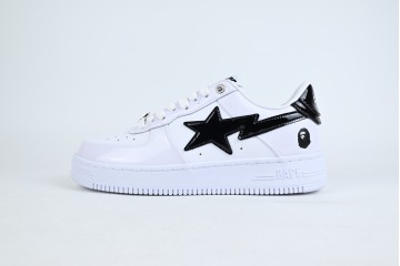 OG A Bathing Ape Bape Sta Black white