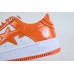 OG A Bathing Ape Bape Sta Patent Leather Orange White
