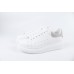 Alexander McQueen Oversized White Light Grey Croc