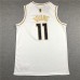 Atlanta Hawks Trae Young 11 White Gold Jersey