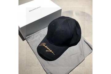 Balenciaga Gold Logo Visor Cap 
