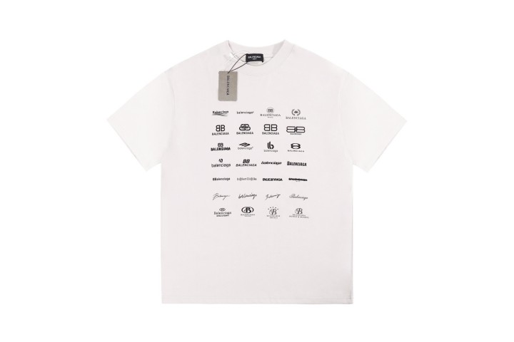 Balenciaga Logo-Print T-shirt White