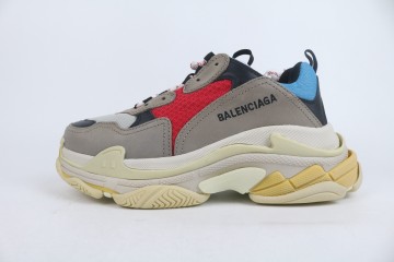 Balenciaga Triple S Grey Red Blue
