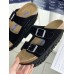 Birkenstock Arizona Birkibuc Nubuck Suede Black
