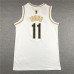 Brooklyn Nets Kyrie Irving 11 White Gold Jersey