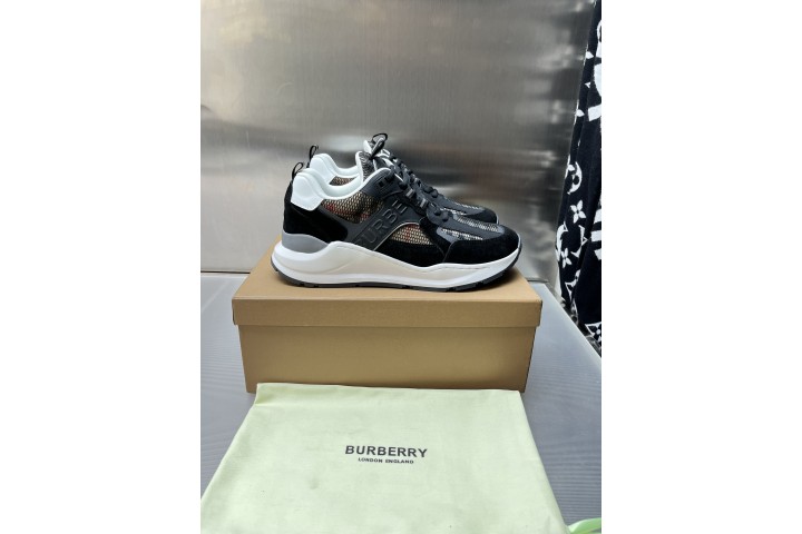 Burberry Embossed Mesh Sneakers Black
