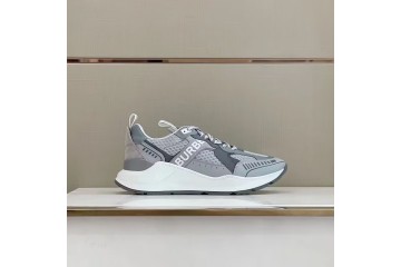 Burberry Embossed Mesh Sneakers Grey
