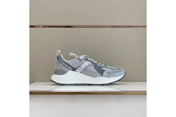 Burberry Embossed Mesh Sneakers Grey