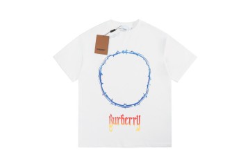 Burberry Rattan hoop Graffiti T-shirt White