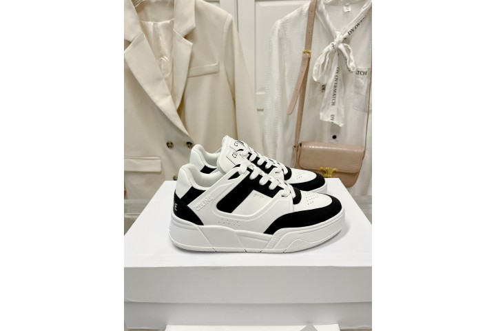 Celine Trainer CT-07 Low Lace-up Optic Black White
