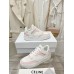 Celine Trainer CT-07 Low Lace-up White Pink