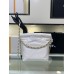 Chanel 22 Mini Handbag Shiny Crumpled Calfskin Gold-Tone Metal White