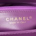 Chanel 22B Flap Bag Wool Purple AS3499