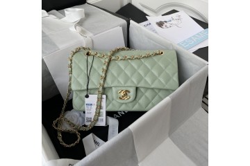 Chanel Classic Quilted WOC Crossbody Bag Green A01112