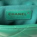 Chanel Flap Bag with Top Handle 23C Green AS3748