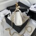 Chanel Flap Bag with Top Handle Mini White