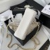 Chanel Flap Bag with Top Handle Mini White