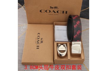 Coach leather belt