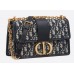 Dior 30 Montaigne Chain Bag Dior Oblique Jacquard Blue
