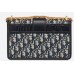 Dior 30 Montaigne Chain Bag Dior Oblique Jacquard Blue