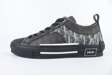 Dior B23 Low Top Canvas Oblique Black