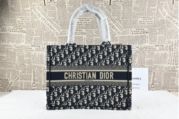 Dior Book Tote Oblique Navy Blue