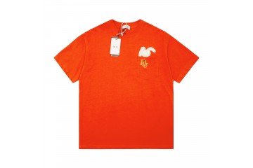 Dior Year of the Rabbit embroided Logo T-shirt Red