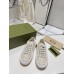 Gucci Low top Ivory GG embroidered crochet cotton