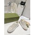 Gucci Low top Ivory GG embroidered crochet cotton