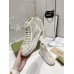 Gucci high top Ivory GG embroidered crochet cotton 
