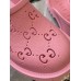 Gucci slip-on sandal Pink perforated GG rubber