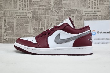 Jordan 1 Low White Bordeaux