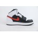 Jordan 1 Mid Black Chile Red White