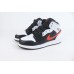Jordan 1 Mid Black Chile Red White