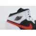 Jordan 1 Mid Black Chile Red White