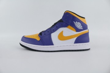  Jordan 1 Mid Lakers