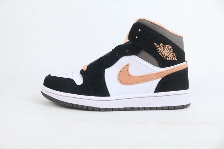  Jordan 1 Mid Peach Mocha