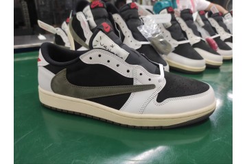 New update GD Jordan 1 Retro Low OG SP Travis Scott Olive