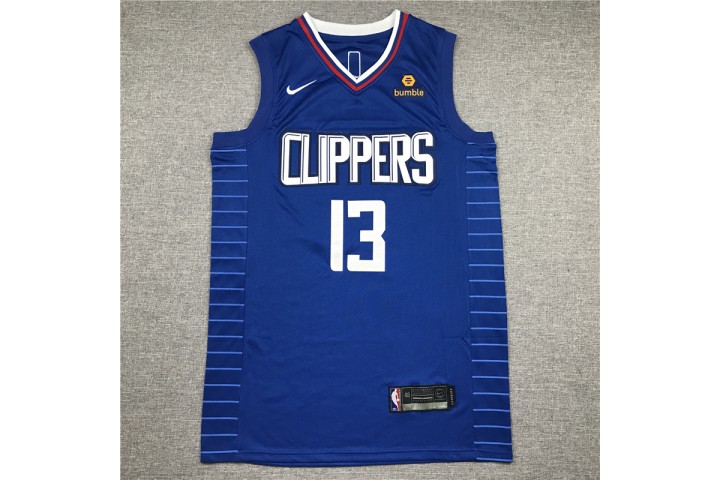 LA Clippers Paul George 13 Blue Player Jersey City Edition