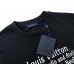 Louis Vuitton Crewneck Letter Printed T-shirt Black