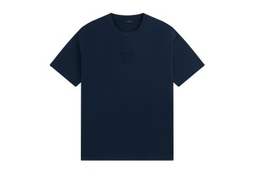 Louis Vuitton Embossed LV T-Shirt Dark Blue