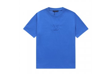 Louis Vuitton Embossed LV T-Shirt France Blue