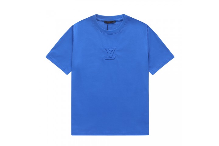 Louis Vuitton Embossed LV T-Shirt France Blue