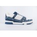 Louis Vuitton LV Trainer Monogram Denim White Blue