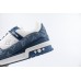Louis Vuitton LV Trainer Monogram Denim White Blue