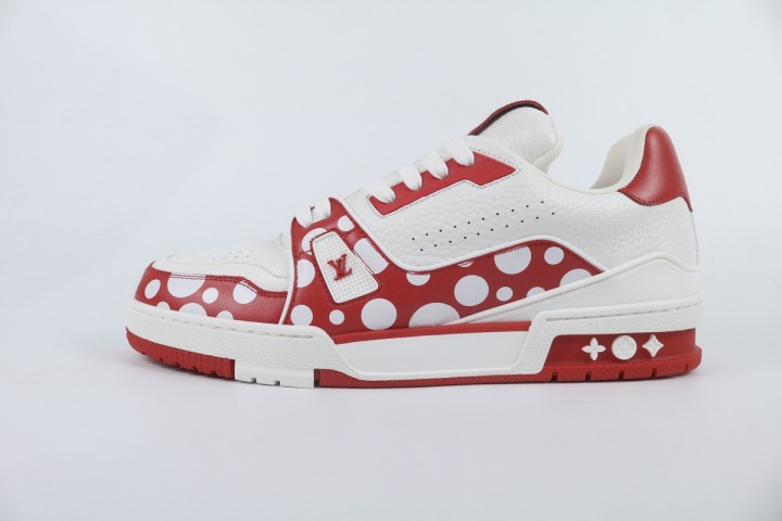 Louis Vuitton LV Trainer Yayoi Kusama Red White