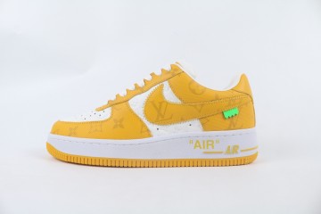 Louis Vuitton Nike Air Force 1 Low By Virgil Abloh Brilliant Yellow