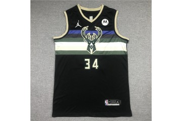 Milwaukee Bucks Giannis Antetokounmpo Jersey 34 Black
