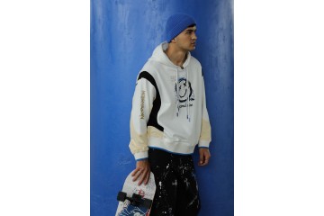 Neodelusion Full Sleeve Comfortable Pullover Hoodies white yellow