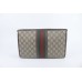 Gucci Zip Wallet GG Supreme Beige Brown